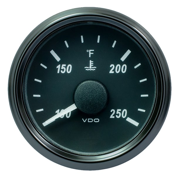 Vdo VDO SingleViu 52mm (2-1/16") Water Temp. Gauge - 250° F - 291-22 O A2C3833350030 - main